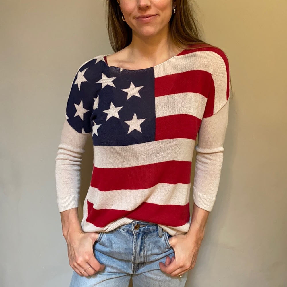 American flag sweater